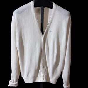 Vintage Grand Slam Munsingwear Penguin Off White Cardigan Sweater Size XL